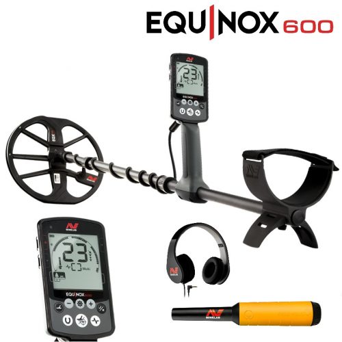 EQUINOX 600 fémdetektor Pro-Find 20 pinpointerrel