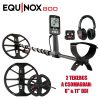 EQUINOX 800 fémdetektor 6'' és 11'' tekerccsel